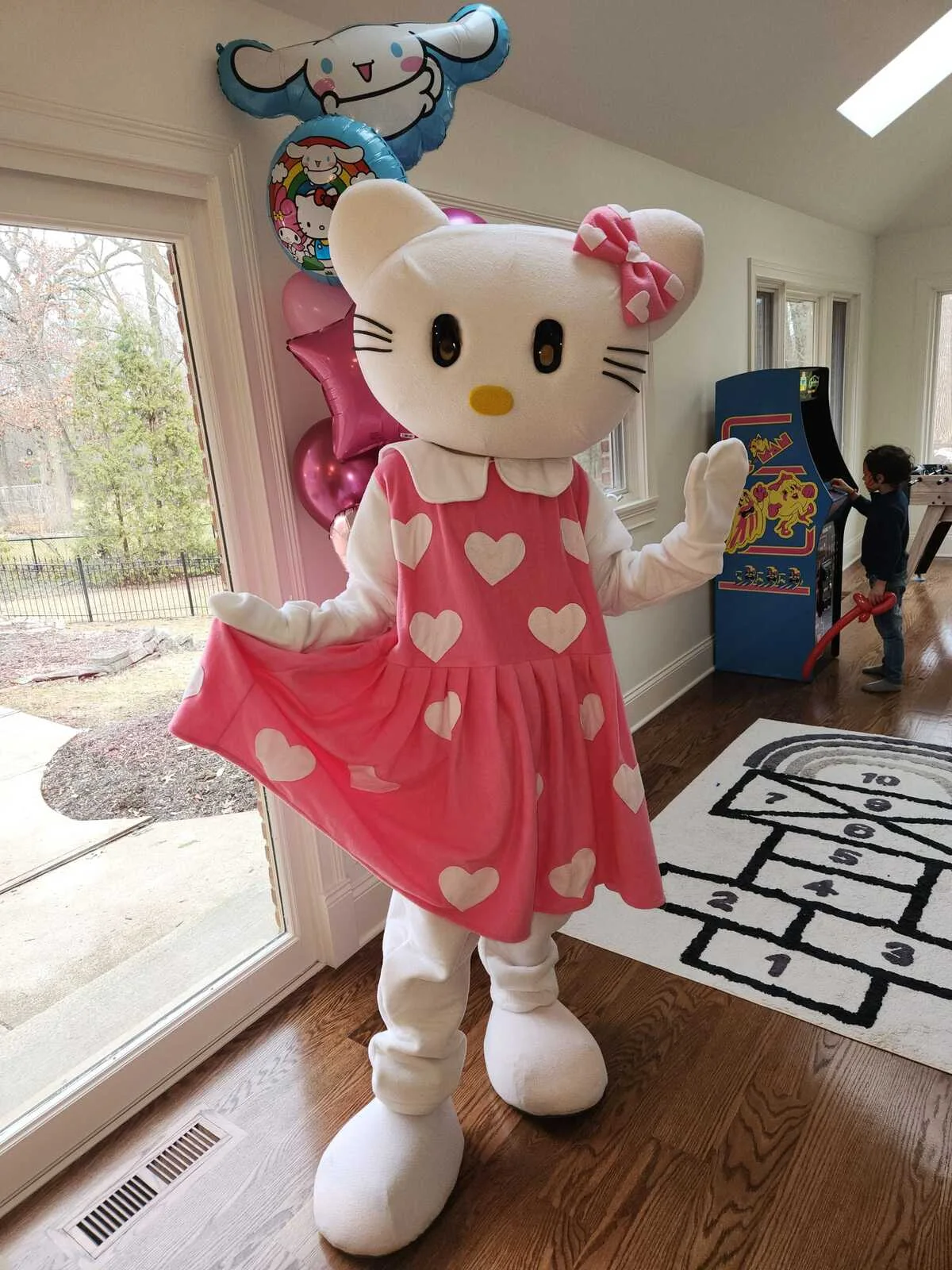Princess Kitty party character in Austin
