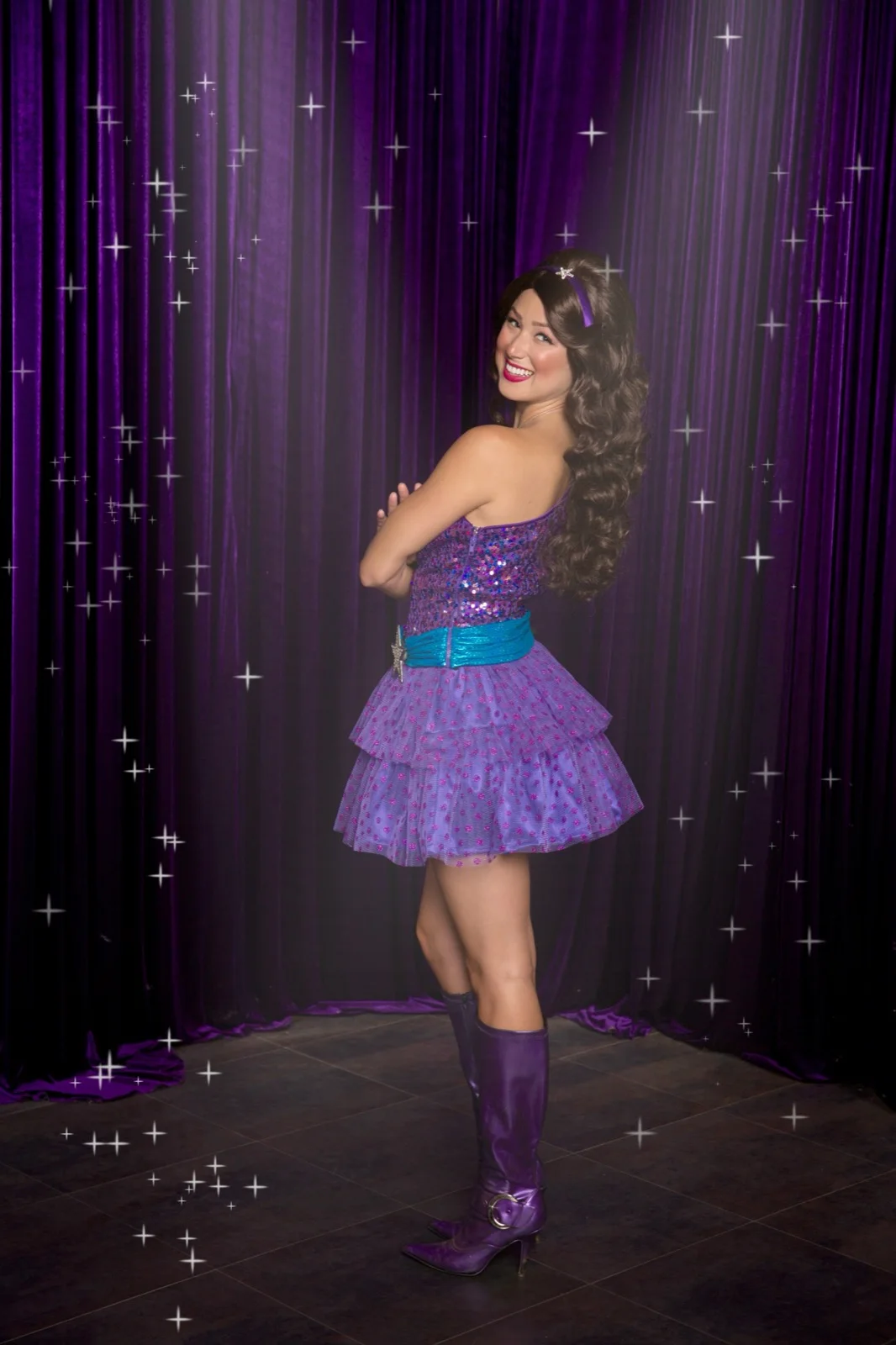 Pop Star Princess party character in Austin