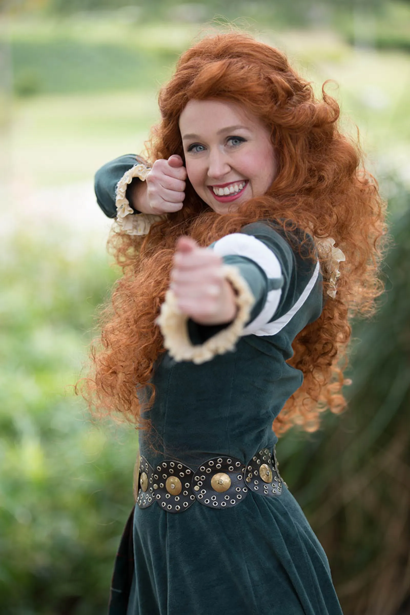 Scottish Princess party character in Austin