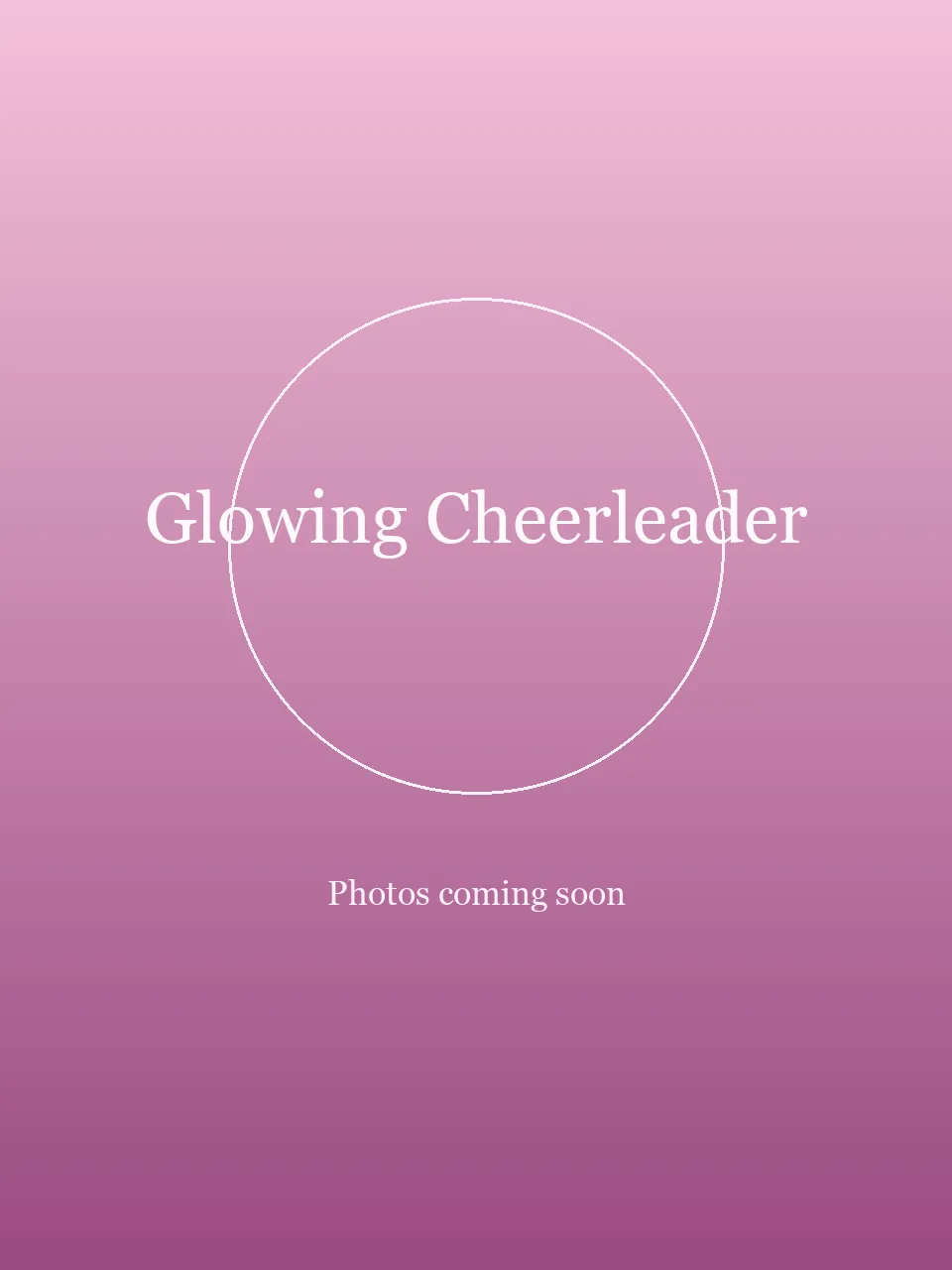 Glowing Cheerleader party character in Austin
