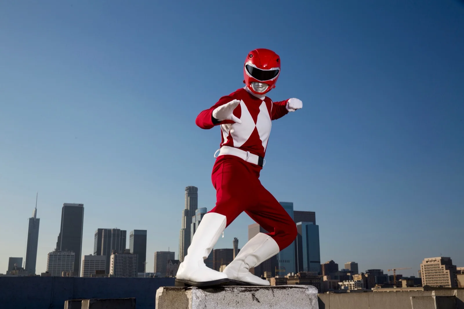 Red Power Hero party character in Austin