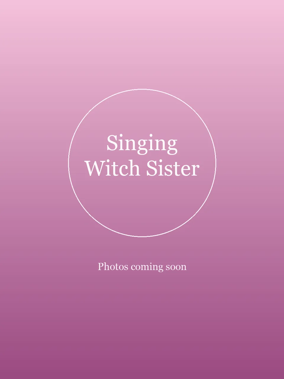 Singing Witch Sister party character in Austin