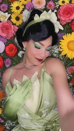 Frog Princess party character in Austin