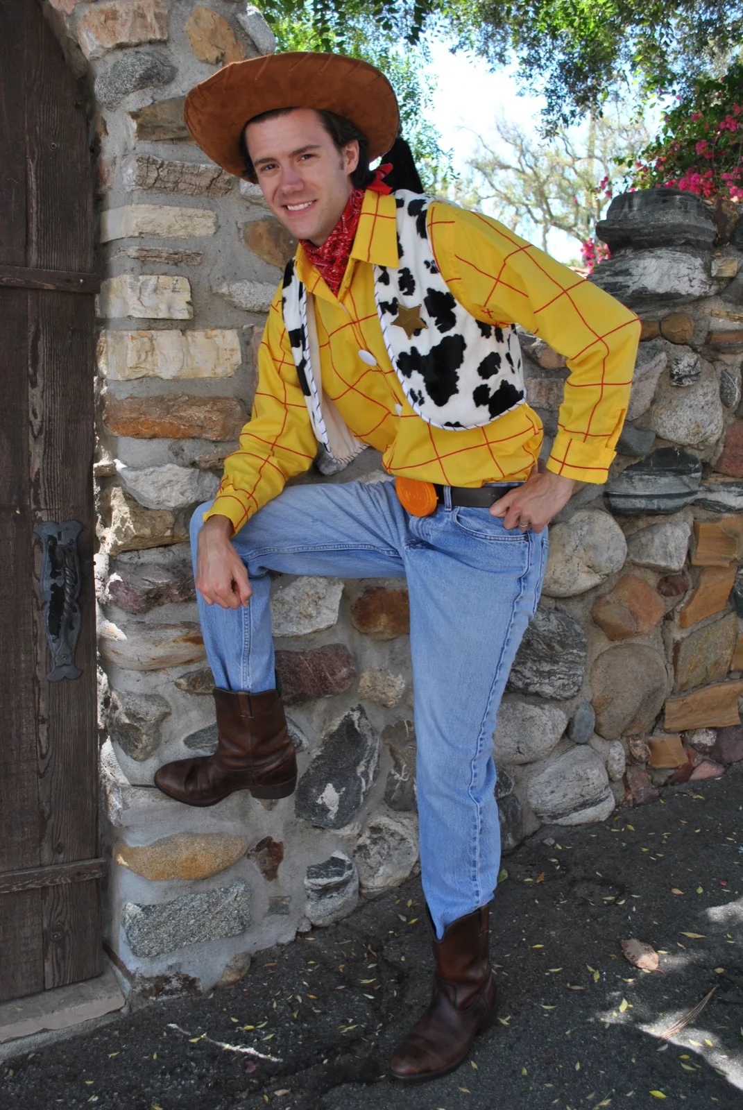 Cow Boy party character in Austin